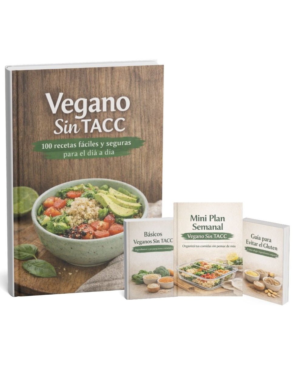 Recetario Vegano sin TACC - Pack Completo + Bonos